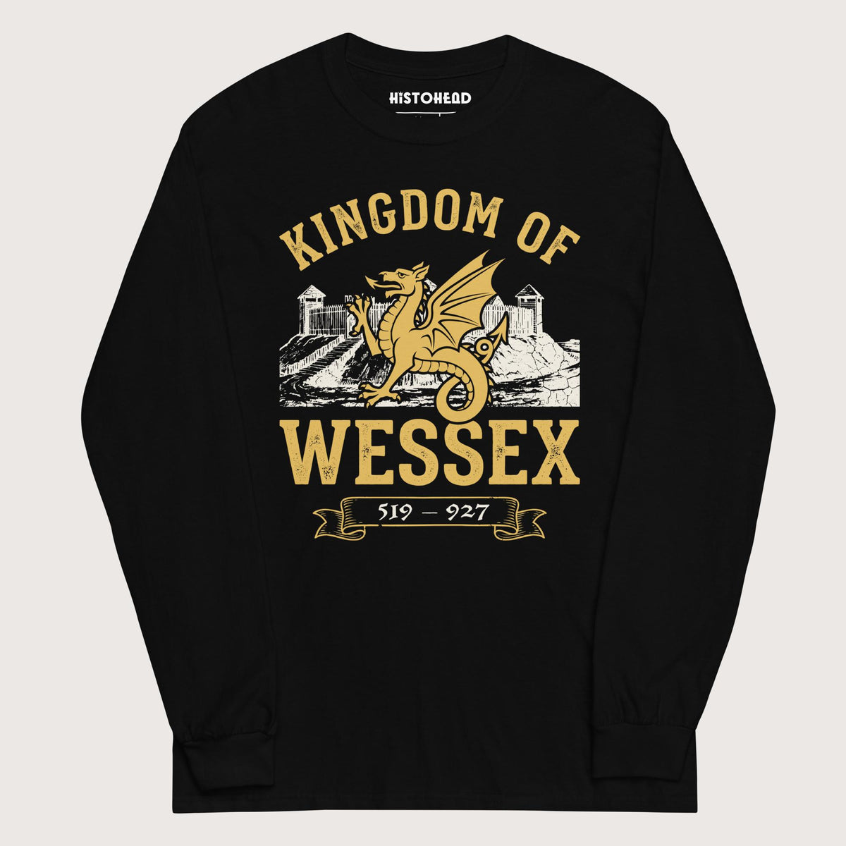 Black Kingdom of Wessex - Long Sleeve - history buff gift by HistoHead