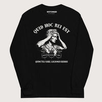 Black Augustus What the Hell Is This Latin - Long Sleeve - history buff gift by HistoHead