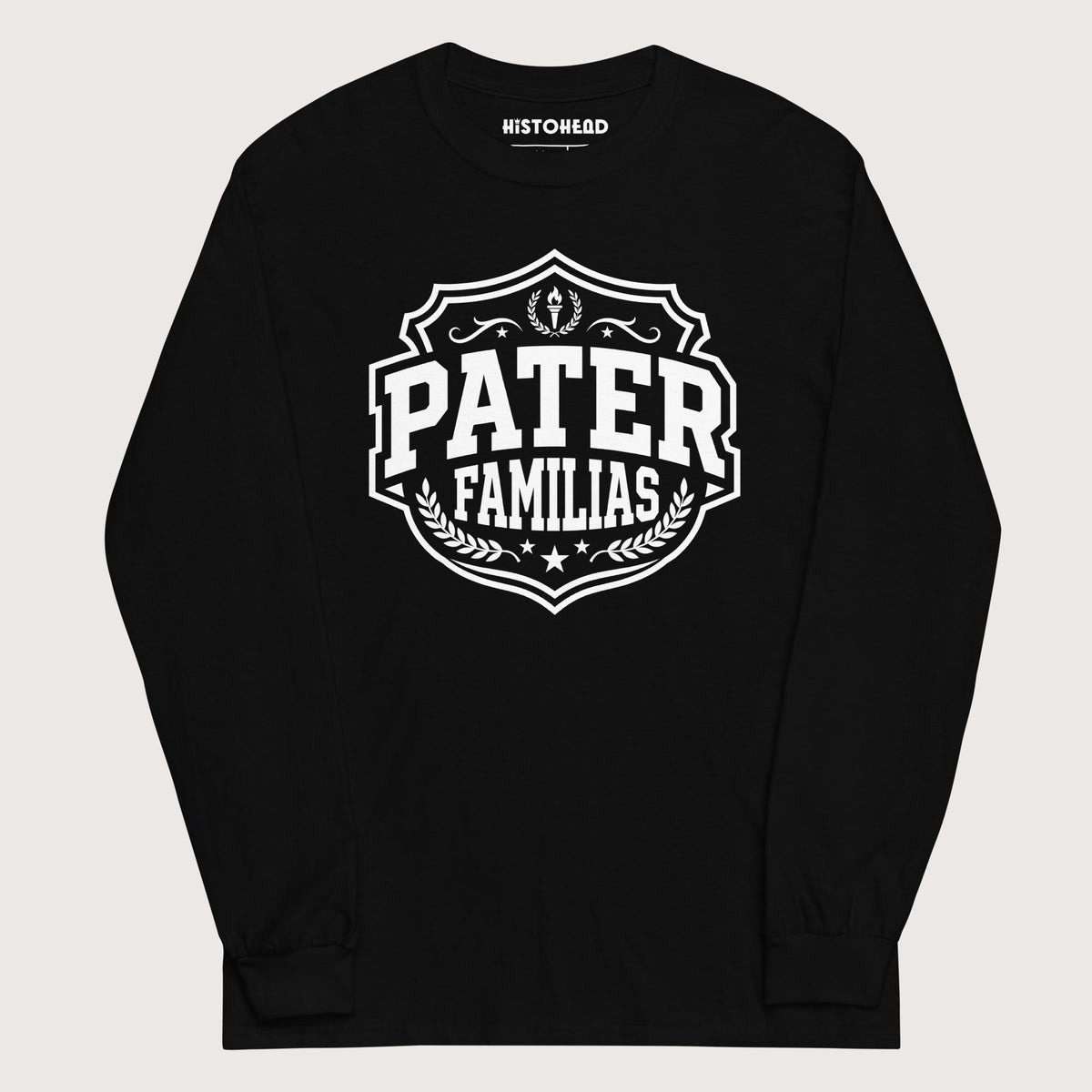 Black Pater Familias Latin - Long Sleeve - history buff gift by HistoHead