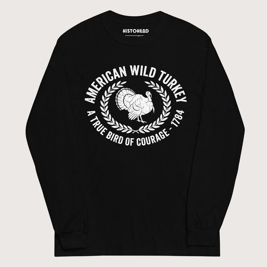 Black American Wild Turkey - Long Sleeve - history buff gift by HistoHead