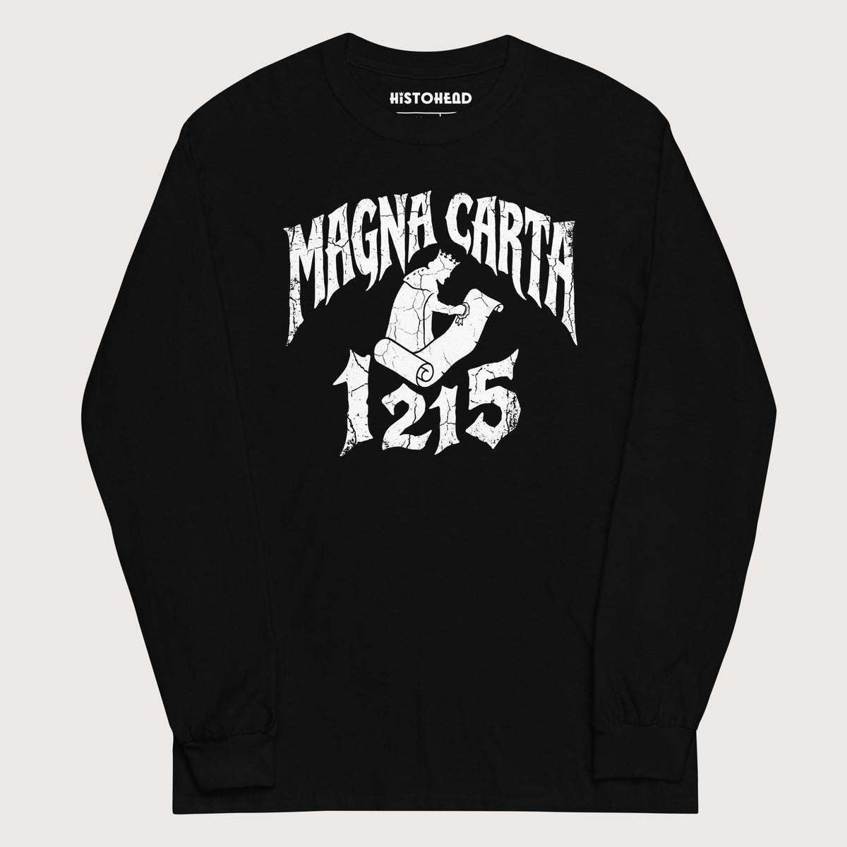 Black Magna Carta 1215 - Long Sleeve - history buff gift by HistoHead