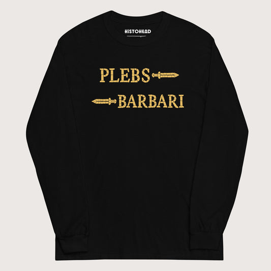 Black Mosaic Plebs or Barbari - Long Sleeve - history buff gift by HistoHead