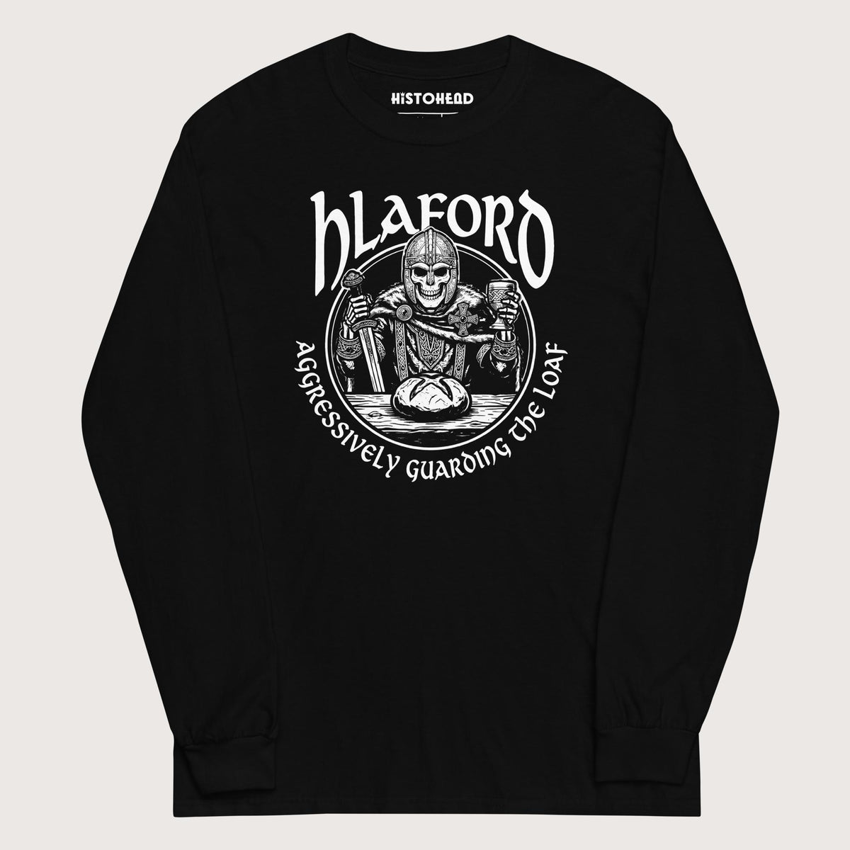 Black Hlaford Loaf Guardian - Long Sleeve - history buff gift by HistoHead