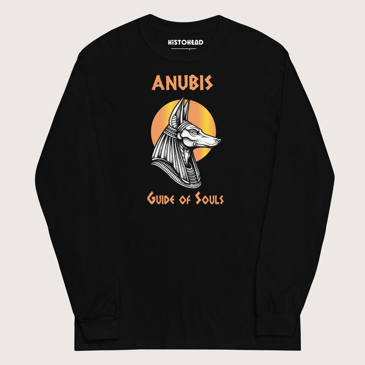 Black Anubis Guide of Souls - Long Sleeve - history buff gift by HistoHead