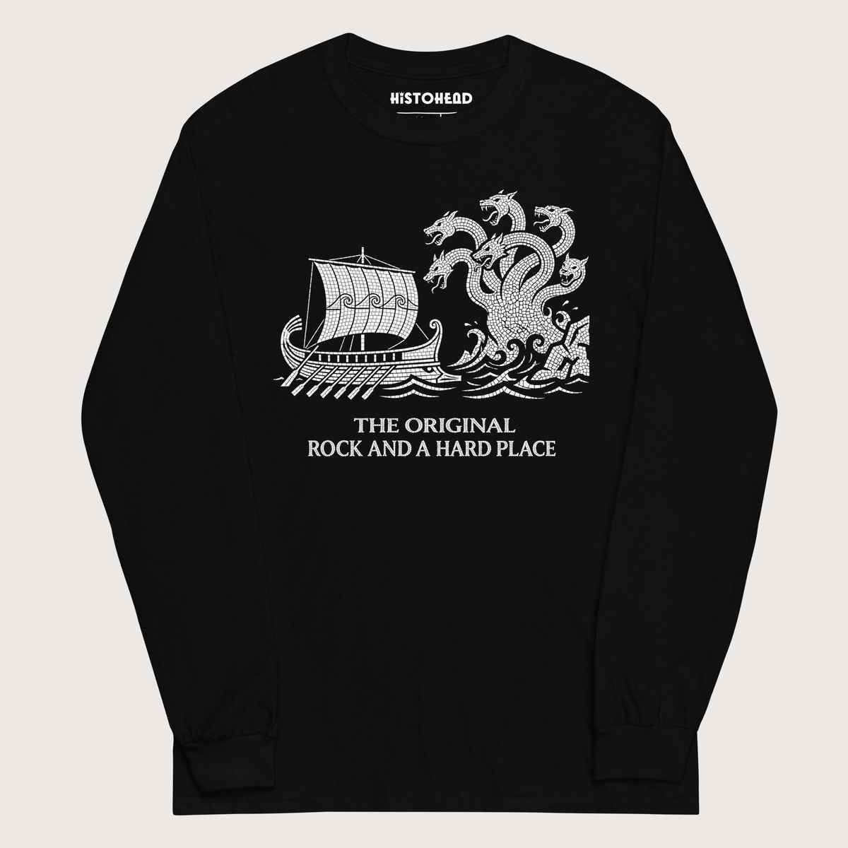 Black Odyssey Rock and a Hard Place - Long Sleeve - history buff gift by HistoHead