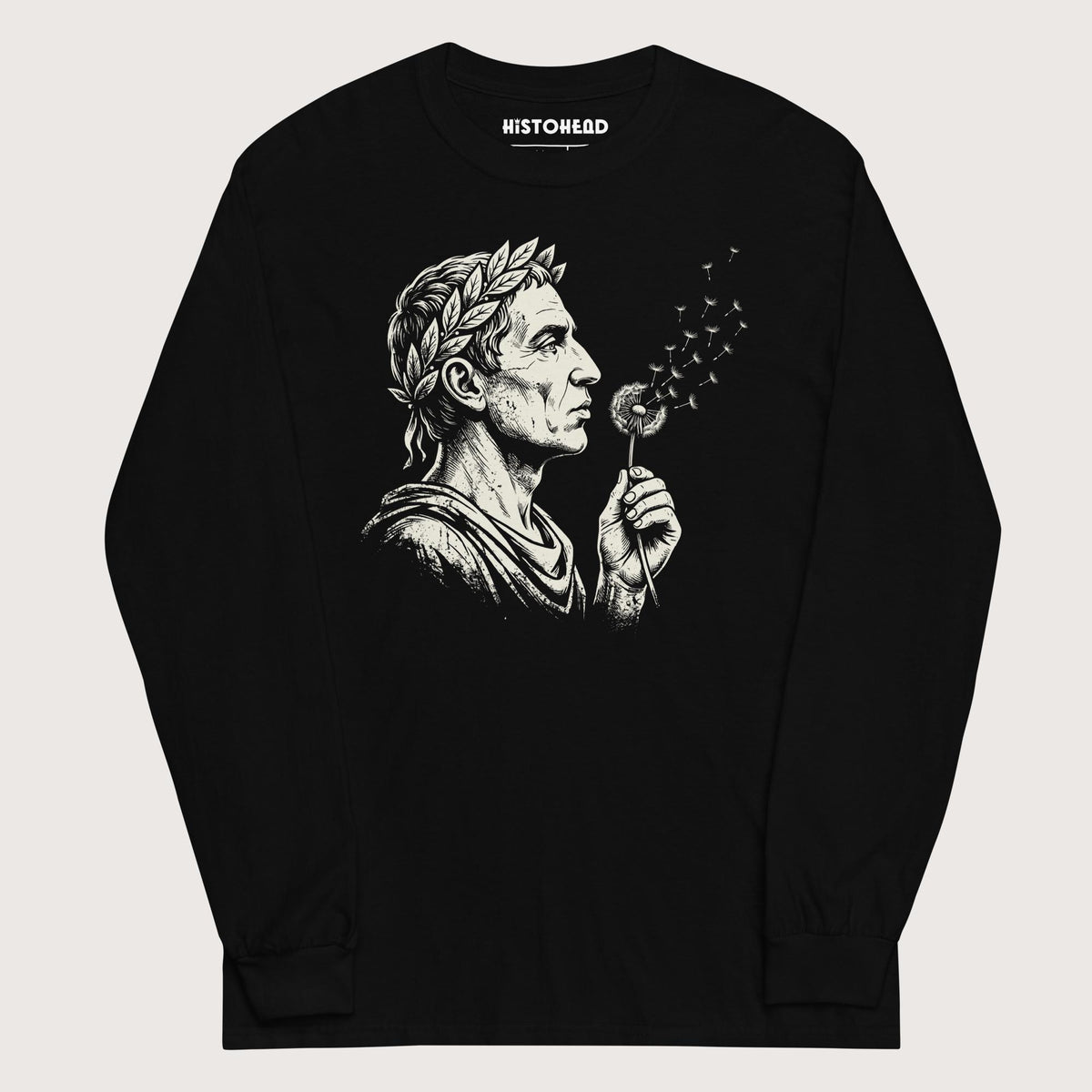 Black Caesar Blowing Wishes - Long Sleeve - history buff gift by HistoHead