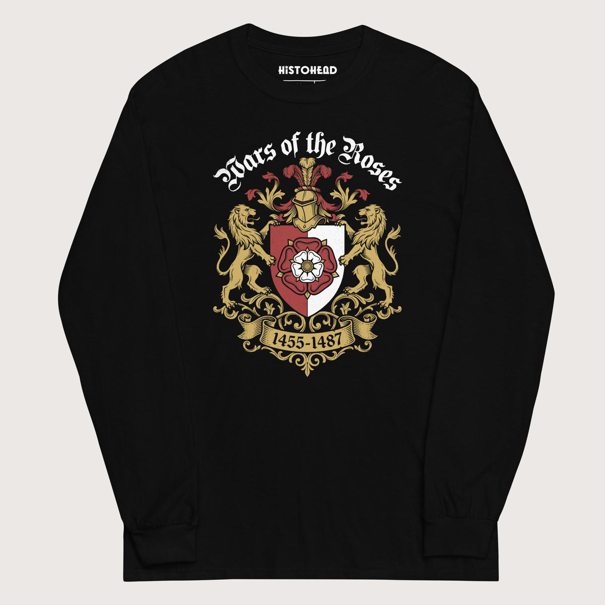 Black Wars of the Roses - Long Sleeve - history buff gift by HistoHead