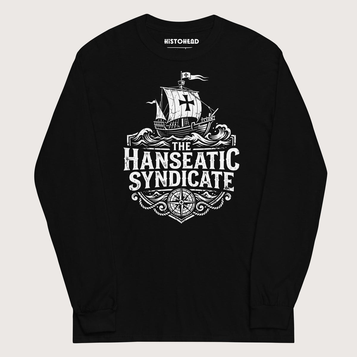 Black The Hanseatic Syndicate - Long Sleeve - history buff gift by HistoHead