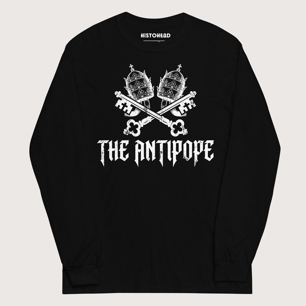 Black The Antipope - Long Sleeve - history buff gift by HistoHead