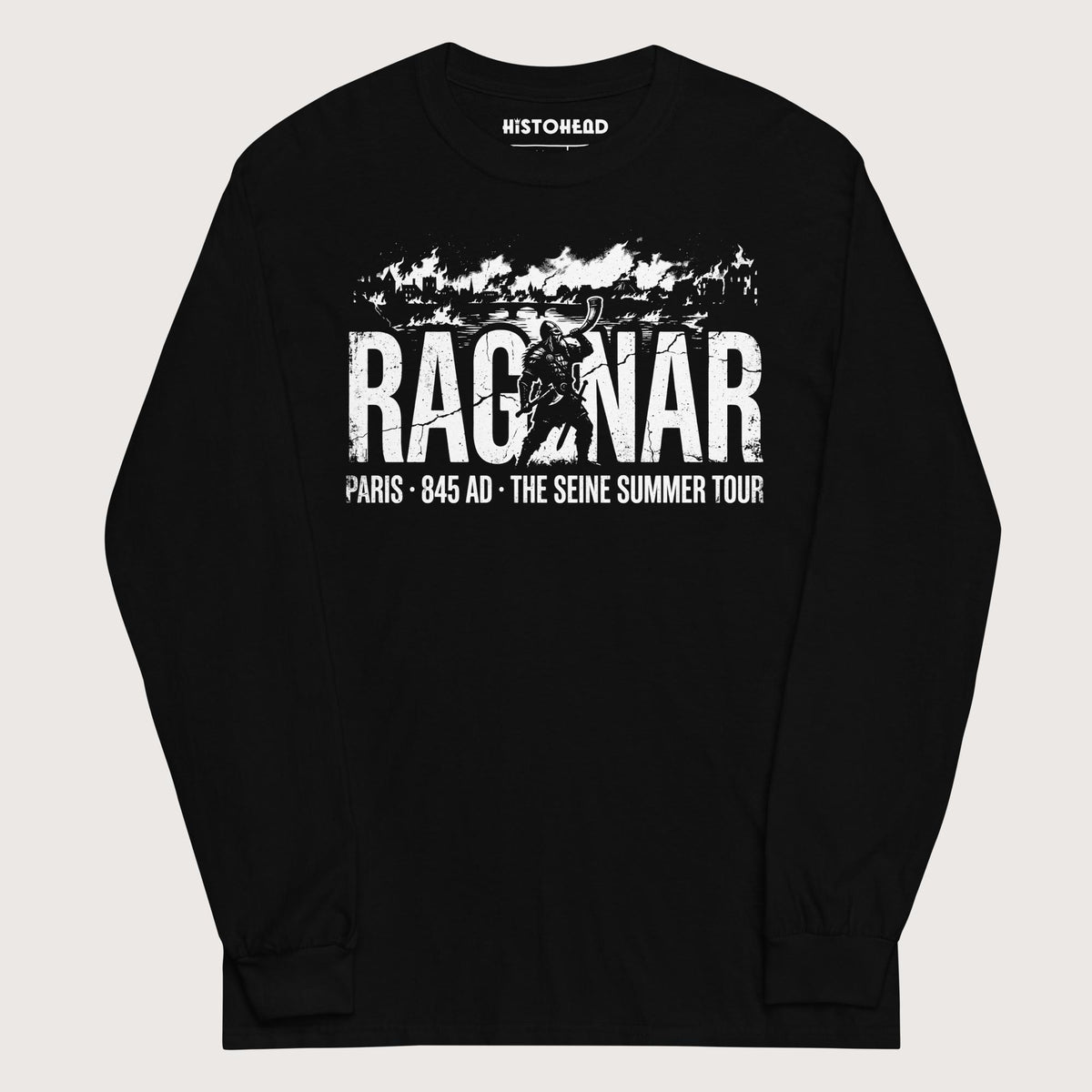 Black Ragnar The Seine Summer Tour - Long Sleeve - history buff gift by HistoHead