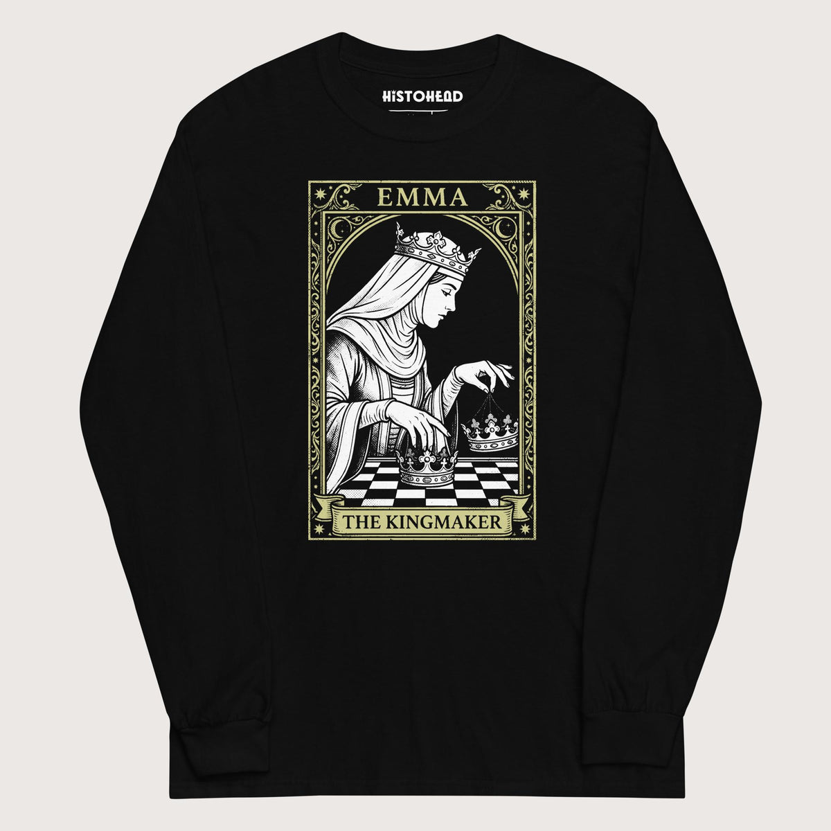 Black Emma of Normandy The Kingmaker - Long Sleeve - history buff gift by HistoHead
