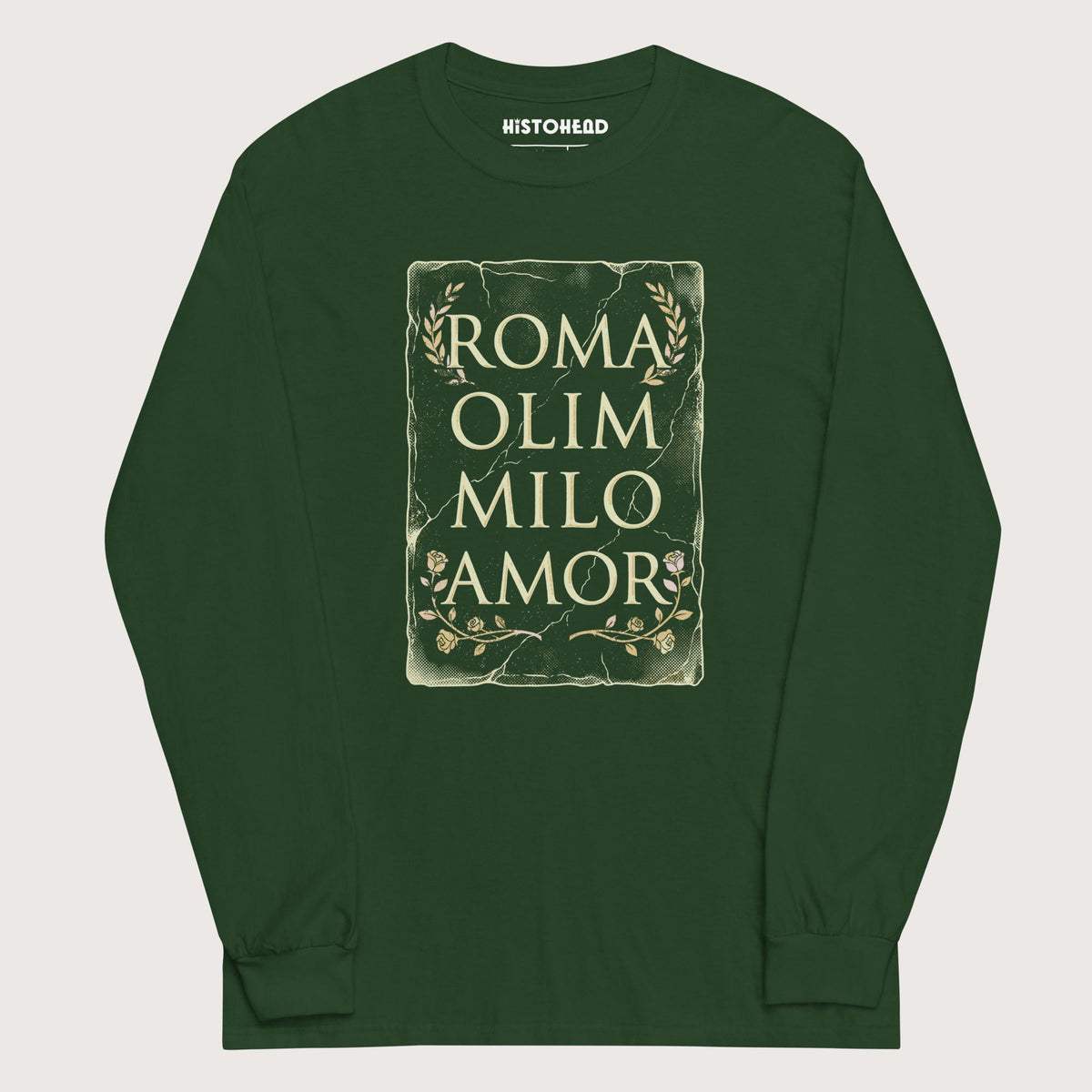 Forest Green Roma Amor - Long Sleeve - history buff gift by HistoHead