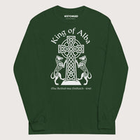 Forest Green King of Alba - Long Sleeve - history buff gift by HistoHead