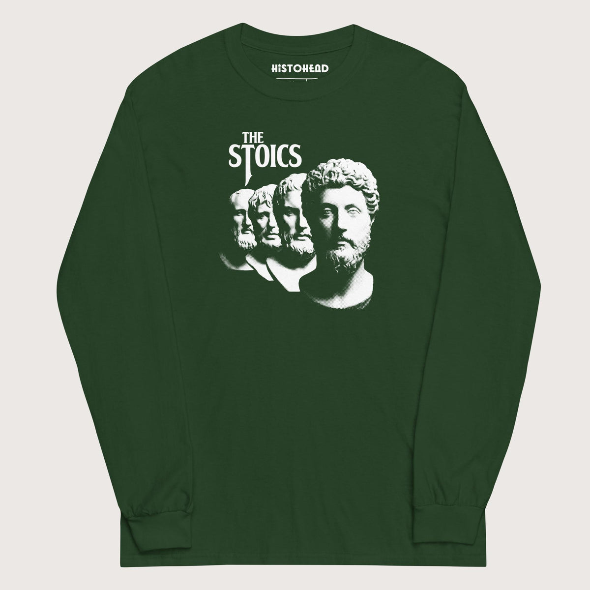 Forest Green The Stoics Band - Long Sleeve - history buff gift by HistoHead