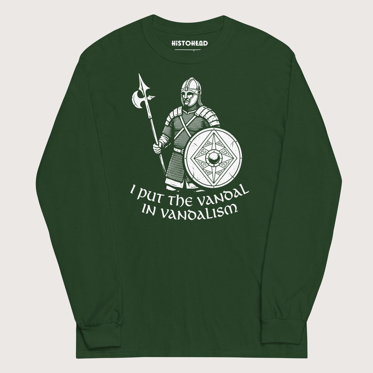 Forest Green Vandal in Vandalism - Long Sleeve - history buff gift by HistoHead
