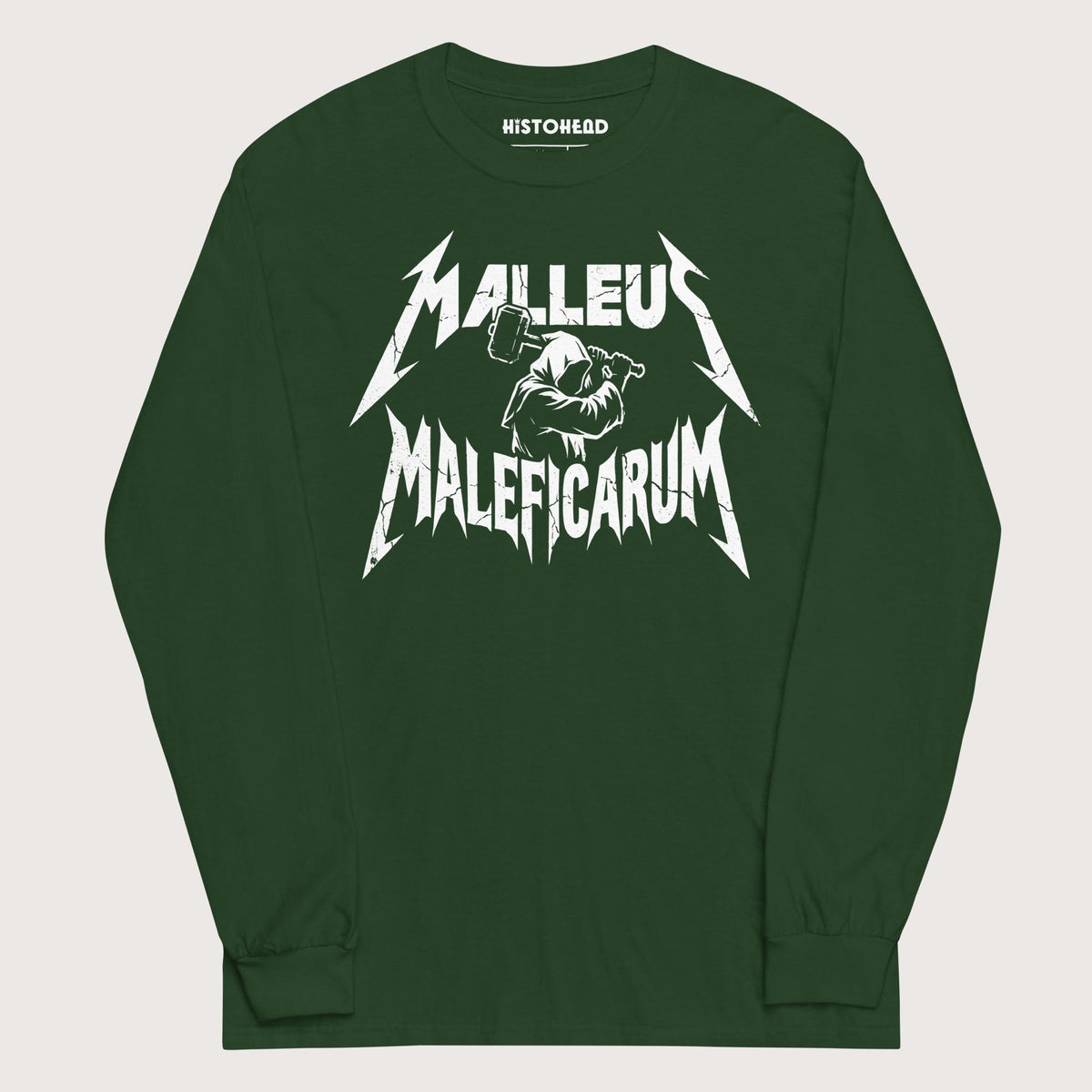 Forest Green Malleus Maleficarum - Long Sleeve - history buff gift by HistoHead