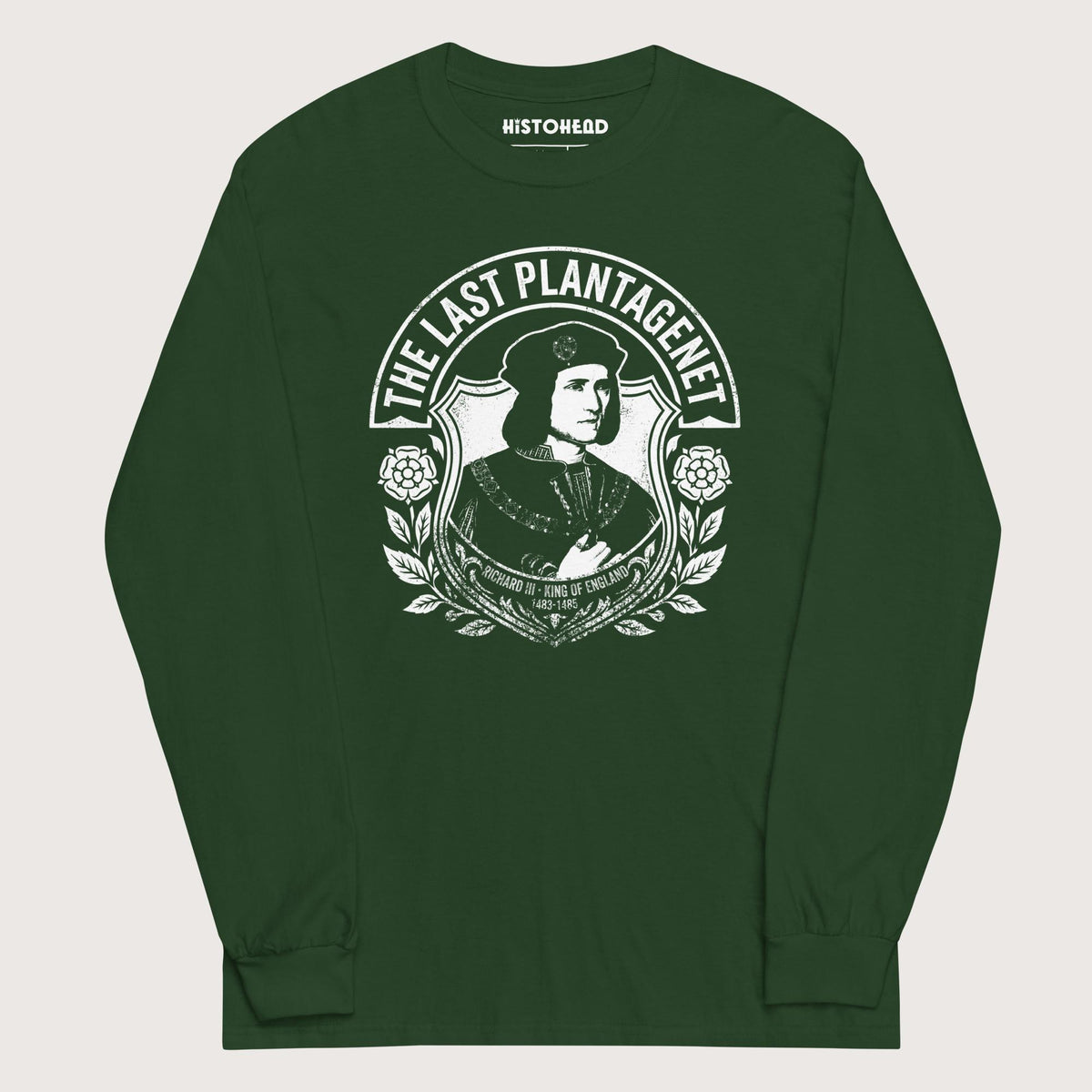 Forest Green Richard III The Last Plantagenet - Long Sleeve - history buff gift by HistoHead