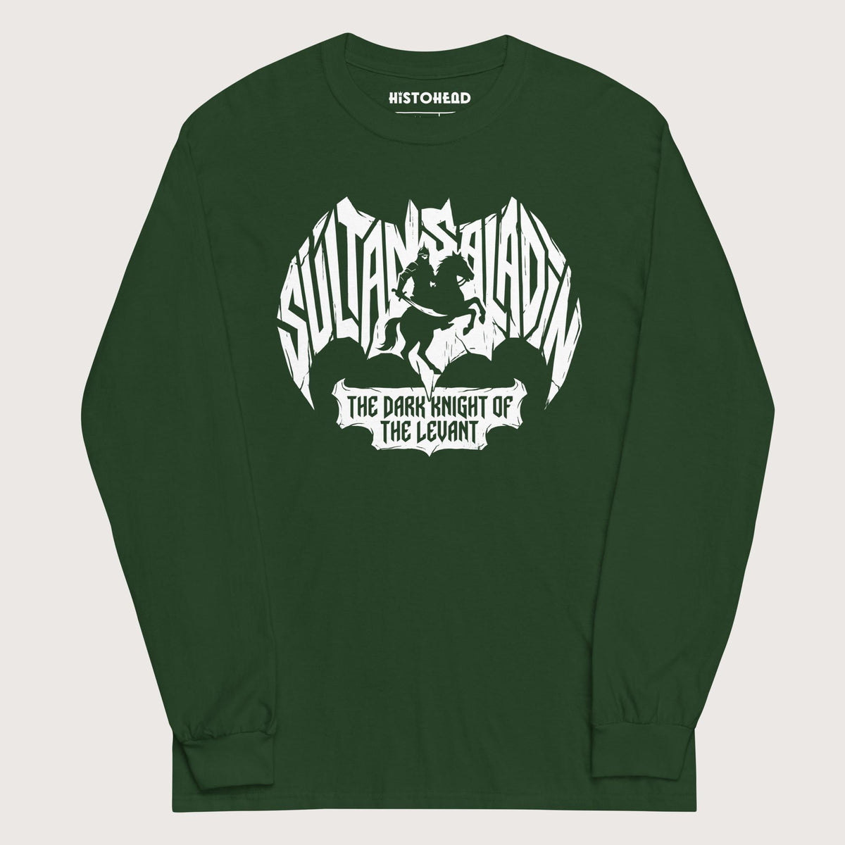 Forest Green Saladin Dark Knight - Long Sleeve - history buff gift by HistoHead