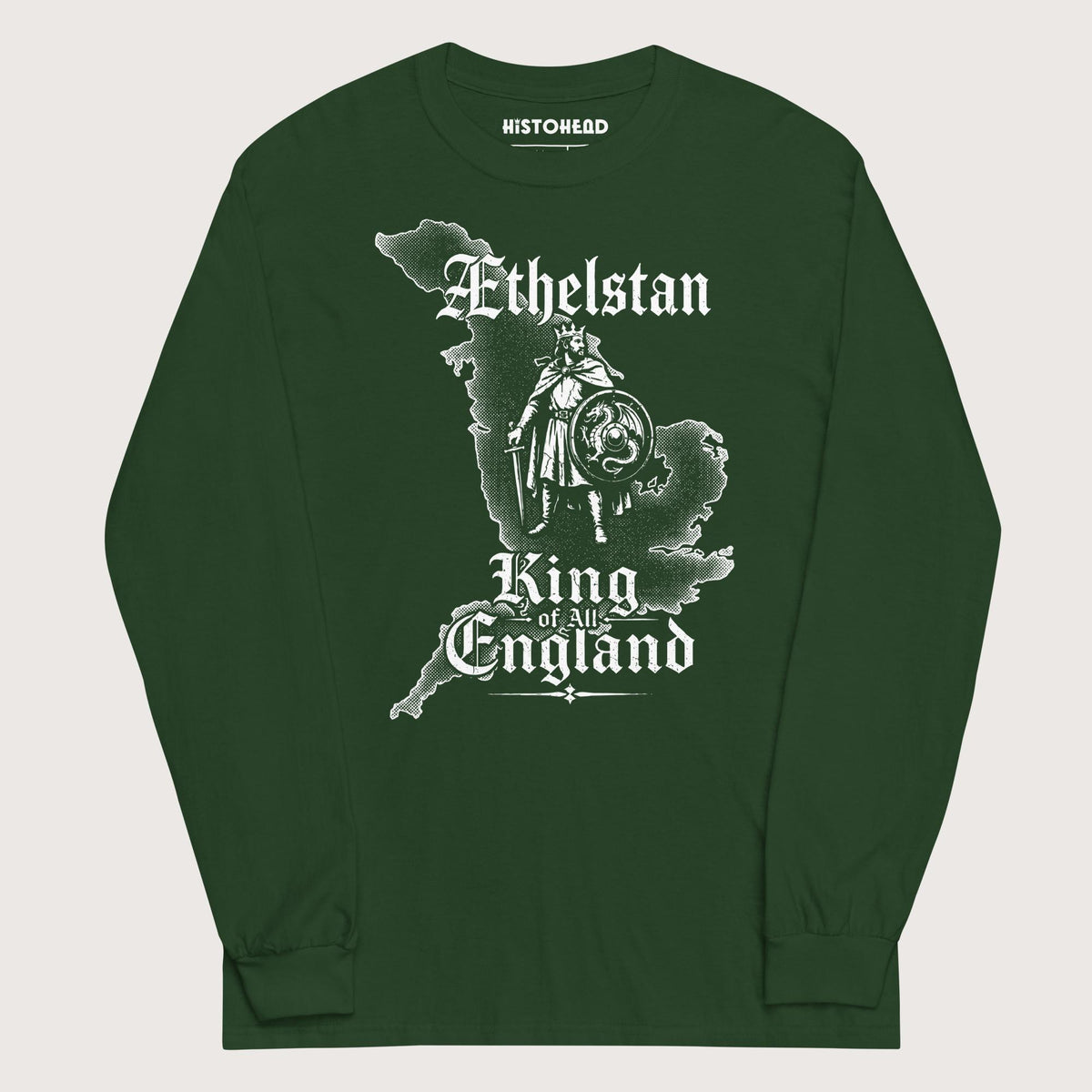 Forest Green Æthelstan Territory - Long Sleeve - history buff gift by HistoHead