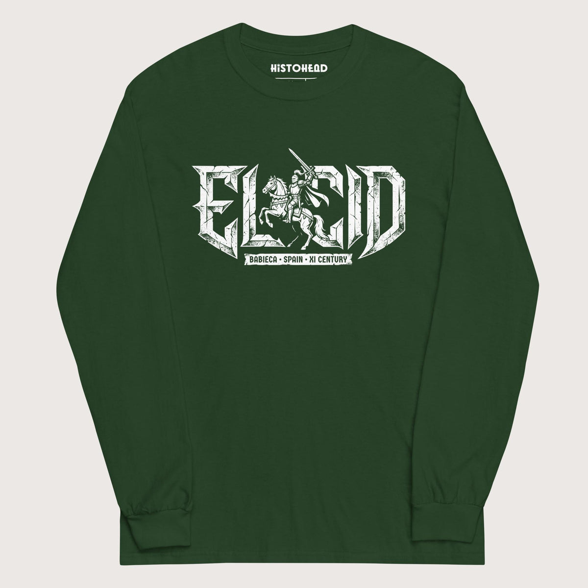 Forest Green El Cid - Long Sleeve - history buff gift by HistoHead