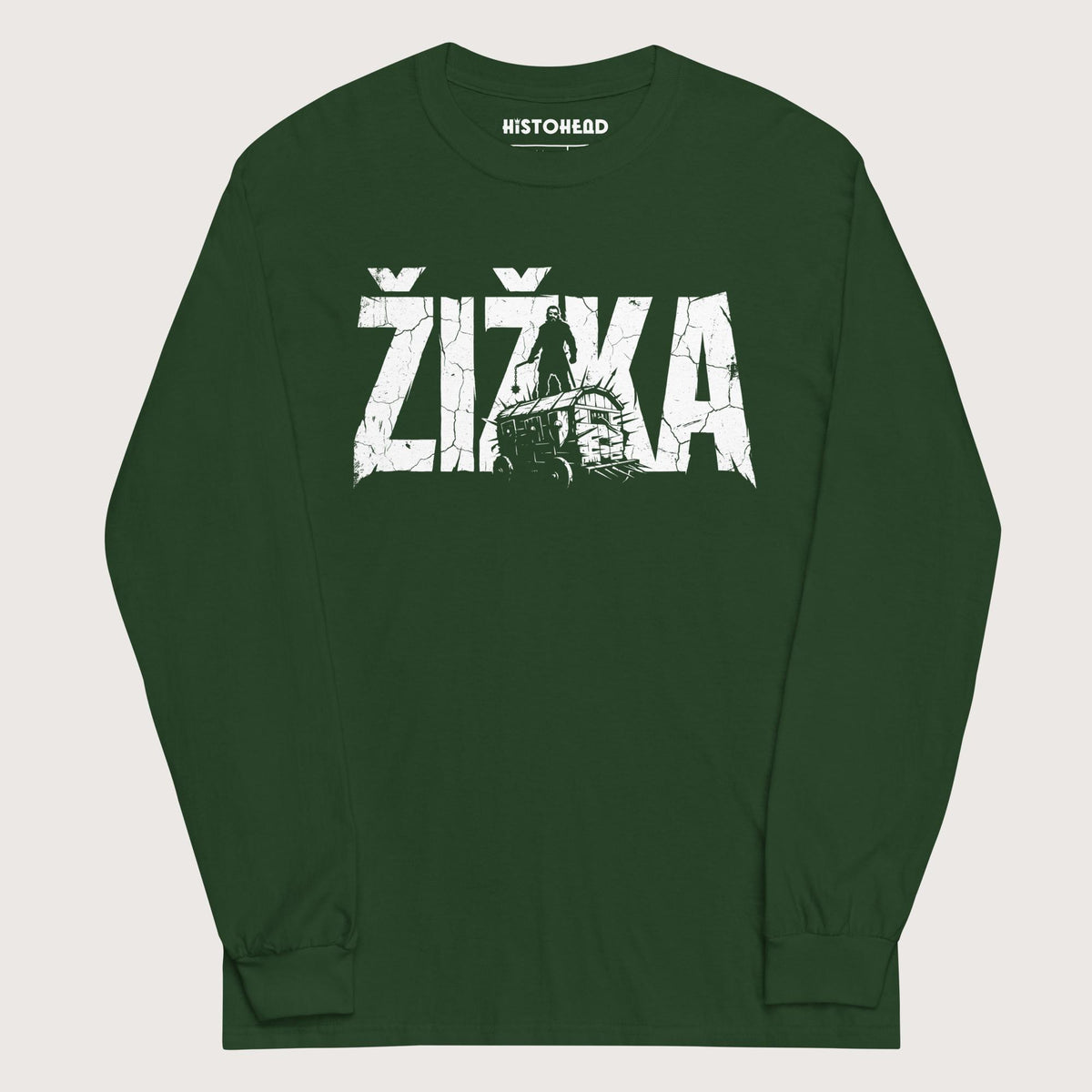 Forest Green Jan Žižka - Long Sleeve - history buff gift by HistoHead