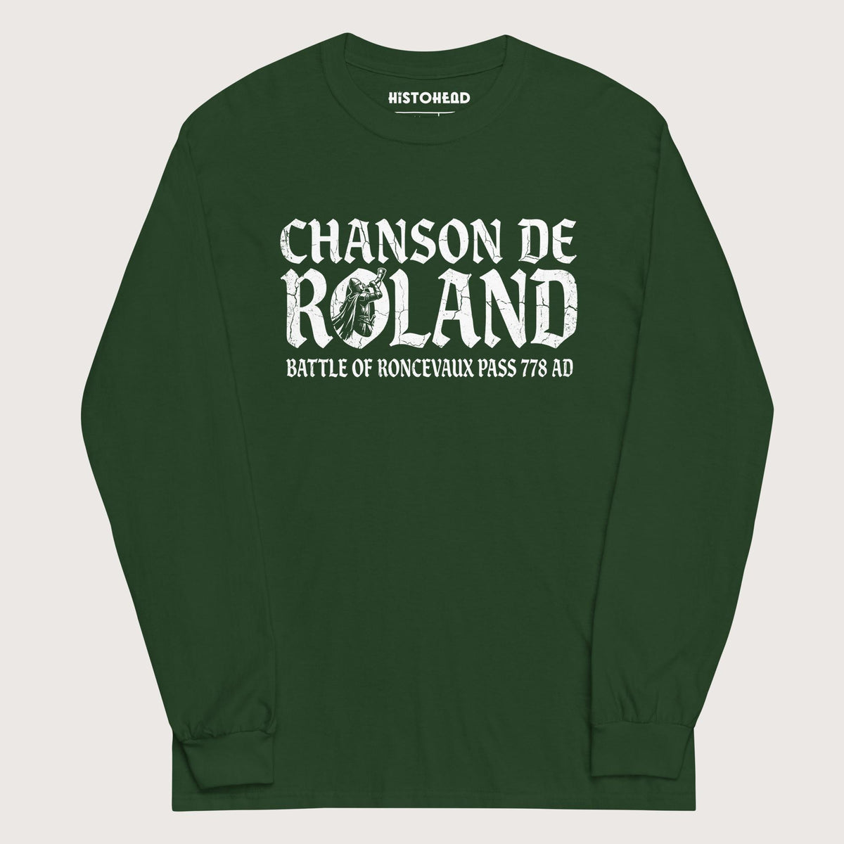 Forest Green Chanson de Roland Battle of Roncevaux - Long Sleeve - history buff gift by HistoHead