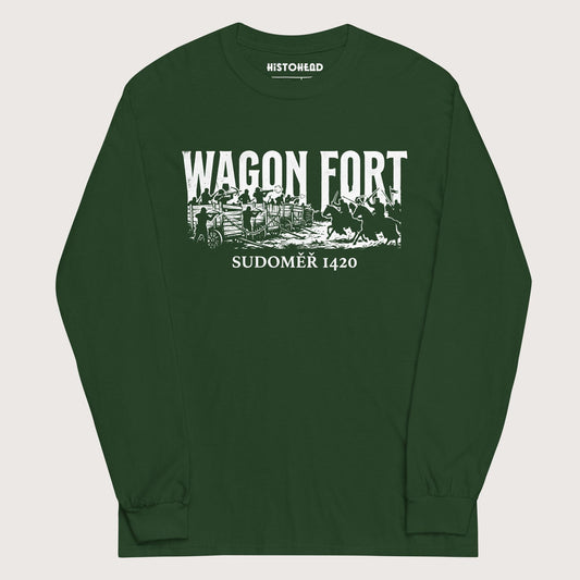 Forest Green Wagon Fort Battle of Sudoměř - Long Sleeve - history buff gift by HistoHead
