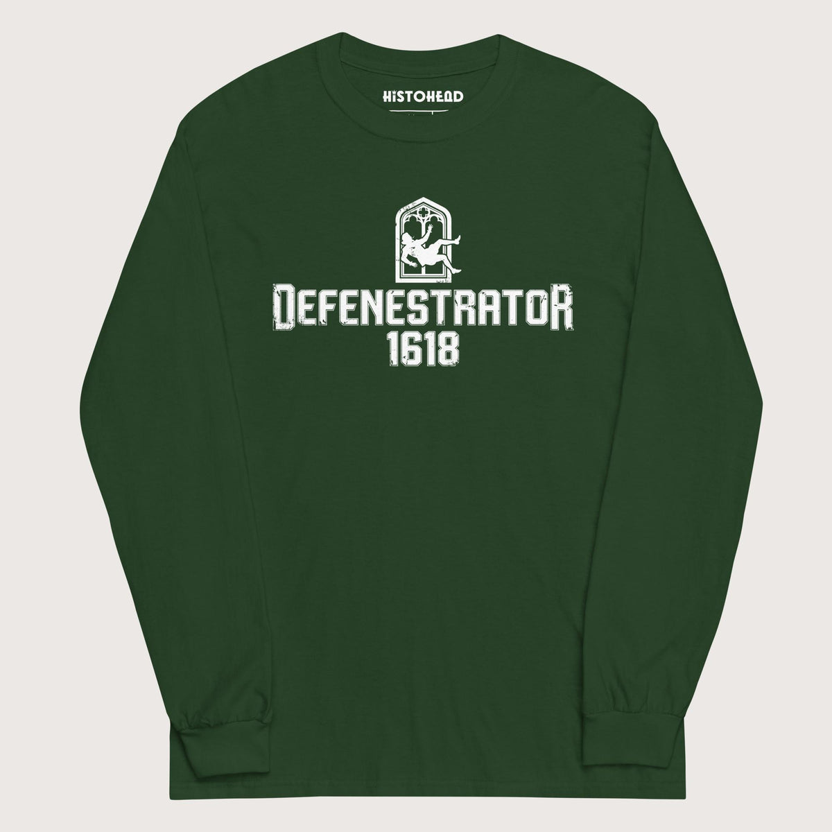 Forest Green Defenestrator - Long Sleeve - history buff gift by HistoHead