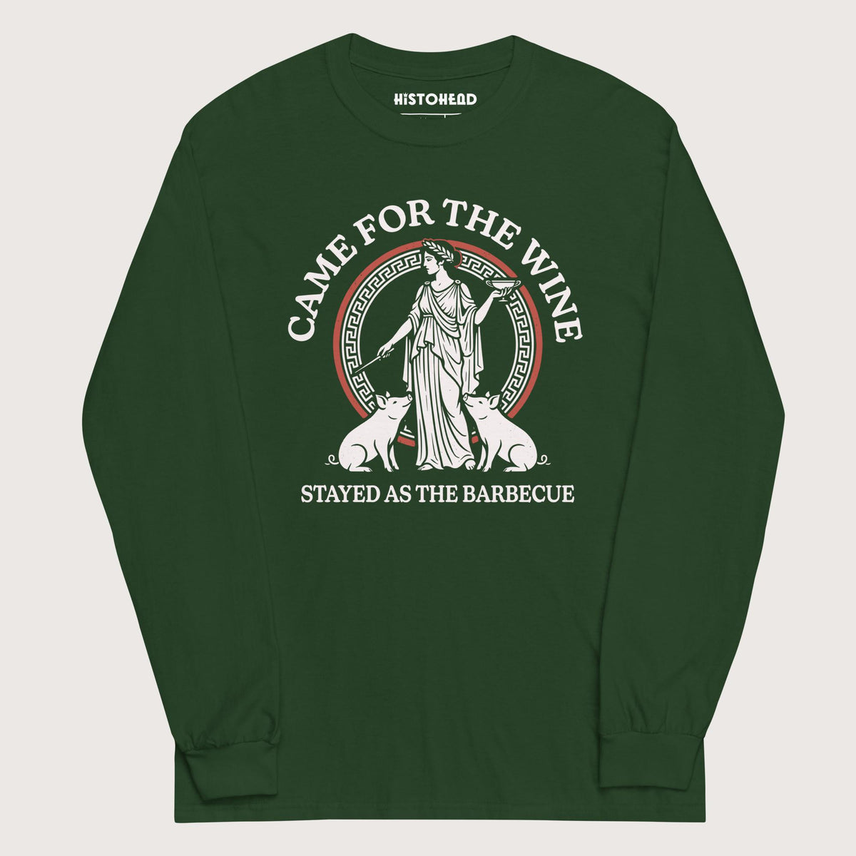 Forest Green Circe Barbecue - Long Sleeve - history buff gift by HistoHead