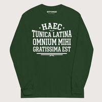 Forest Green This Is My Favorite Latin Shirt - Long Sleeve - history buff gift by HistoHead