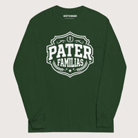 Forest Green Pater Familias Latin - Long Sleeve - history buff gift by HistoHead