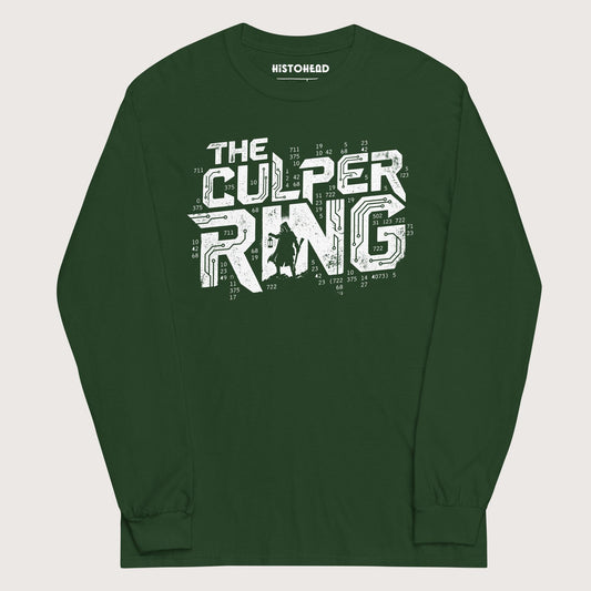Forest Green The Culper Ring - Long Sleeve - history buff gift by HistoHead