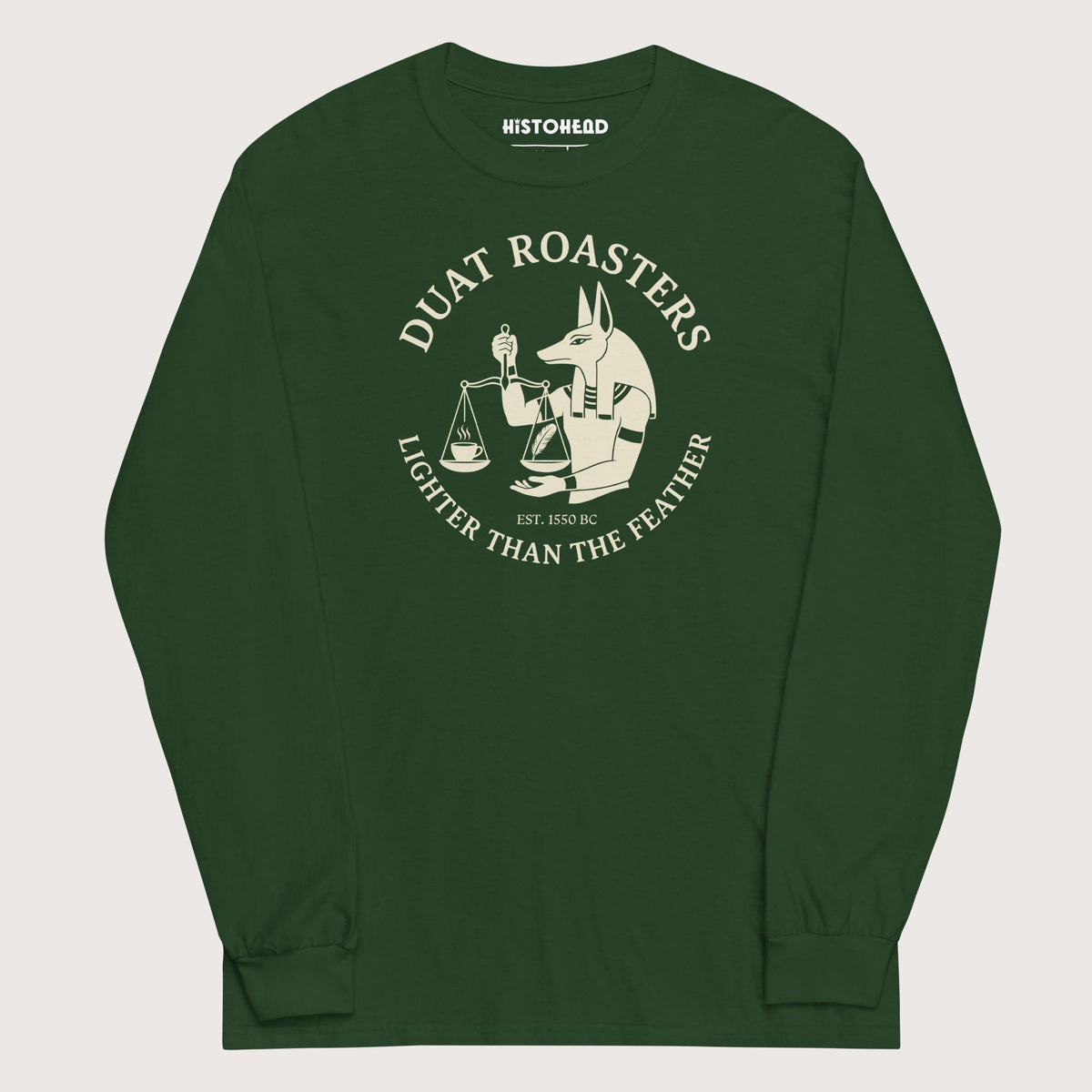 Forest Green Duat Roasters - Long Sleeve - history buff gift by HistoHead