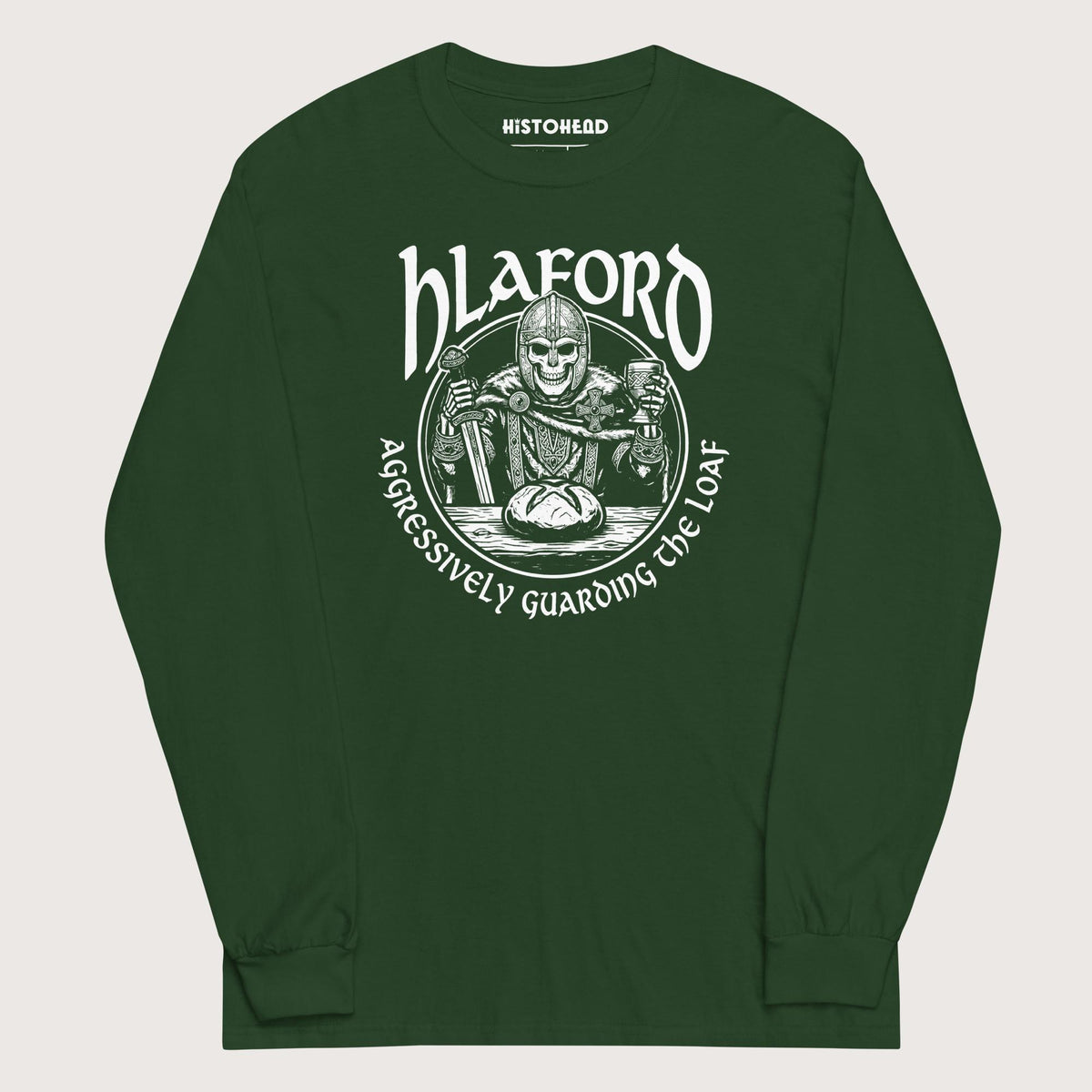 Forest Green Hlaford Loaf Guardian - Long Sleeve - history buff gift by HistoHead