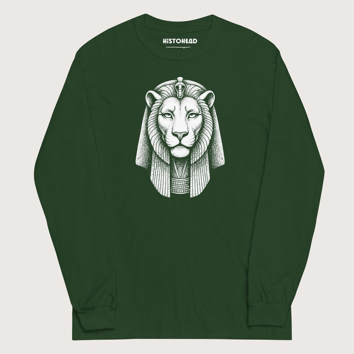 Forest Green Sekhmet - Long Sleeve - history buff gift by HistoHead