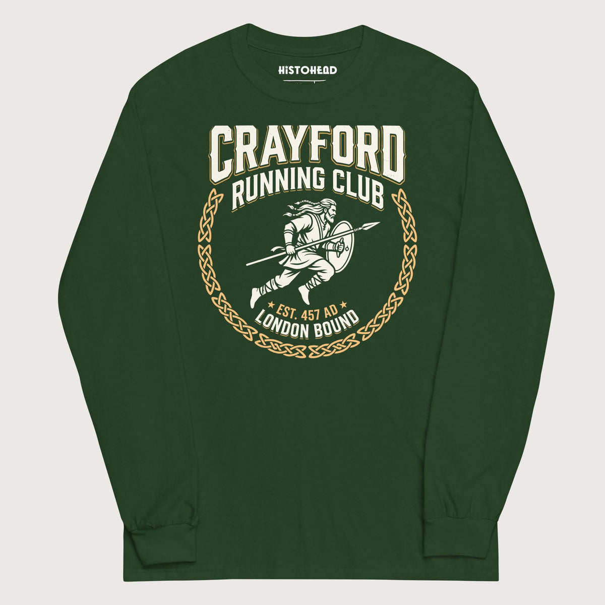 Forest Green Crayford Running Club - Long Sleeve - history buff gift by HistoHead