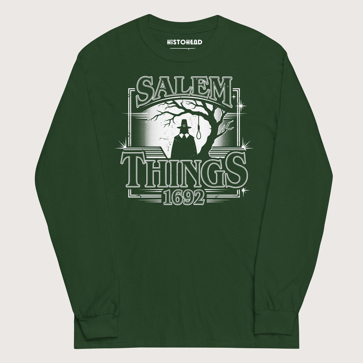 Forest Green Salem Things 1692 - Long Sleeve - history buff gift by HistoHead