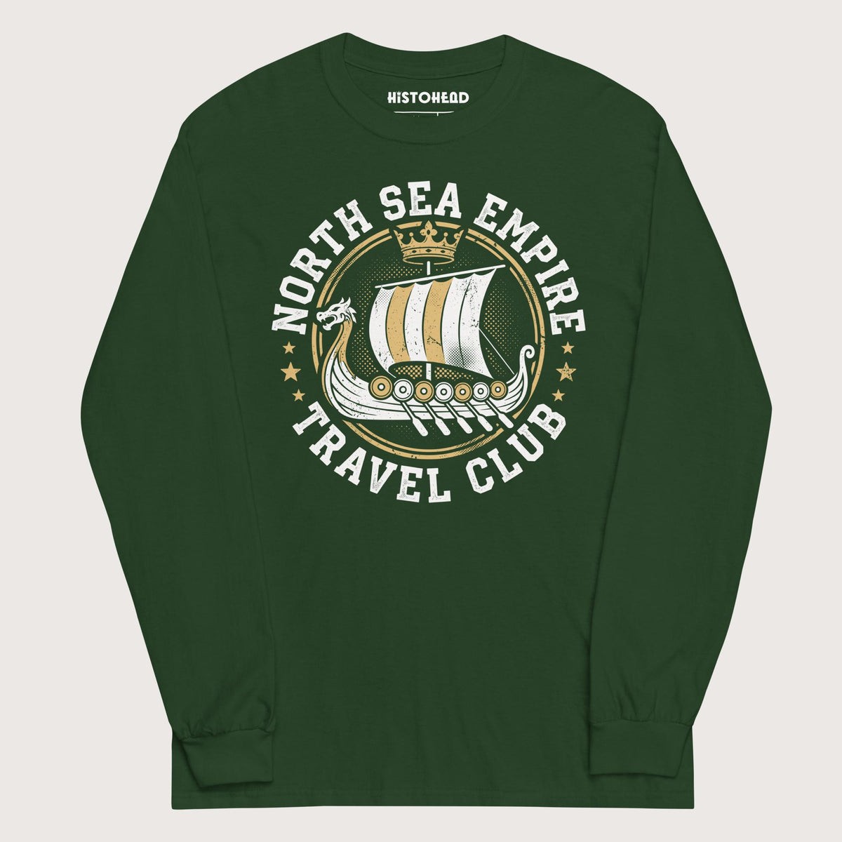 Forest Green North Sea Empire Travel Club - Long Sleeve - history buff gift by HistoHead