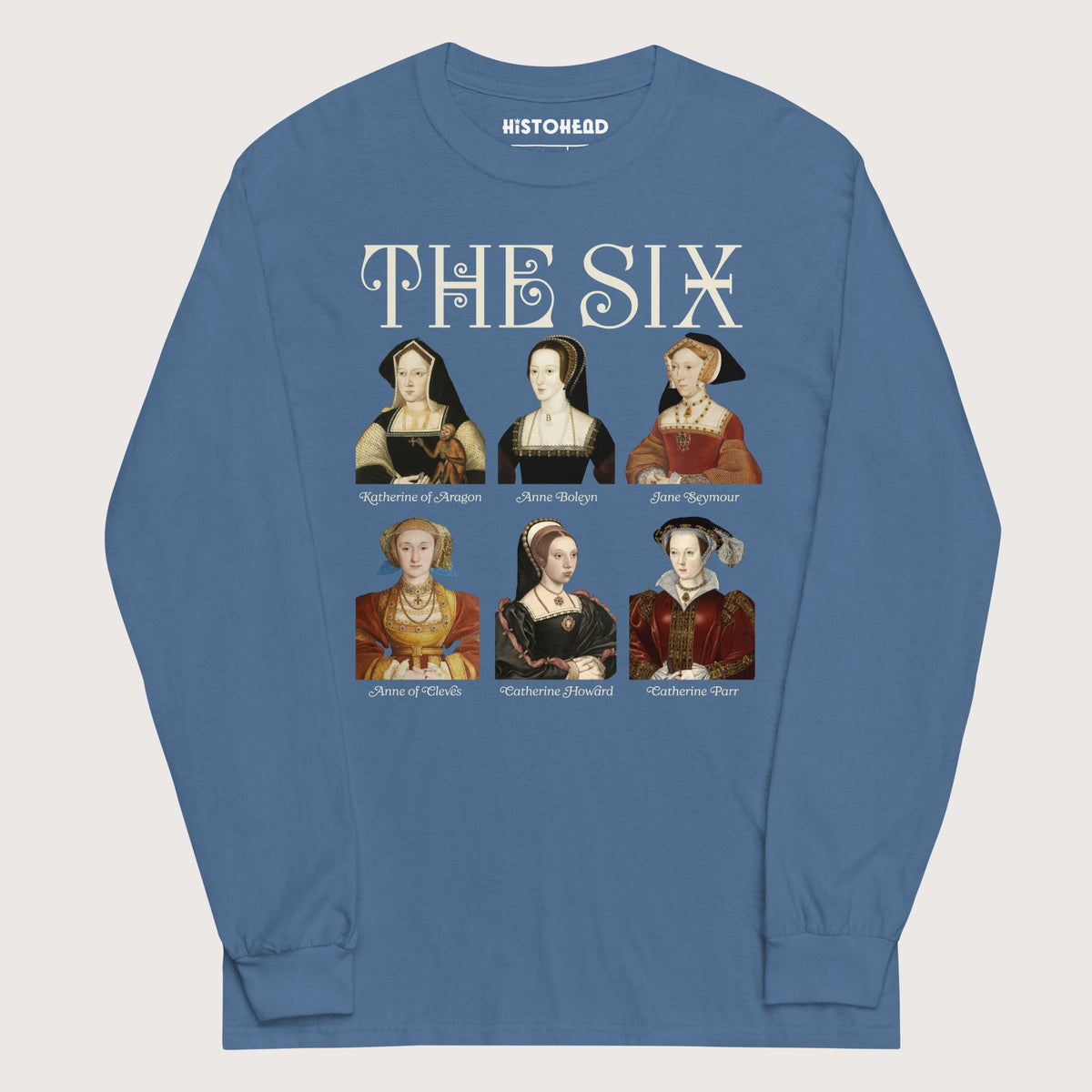 Indigo Blue The Six - Long Sleeve - history buff gift by HistoHead