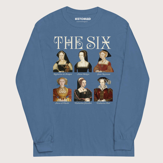 Indigo Blue The Six - Long Sleeve - history buff gift by HistoHead