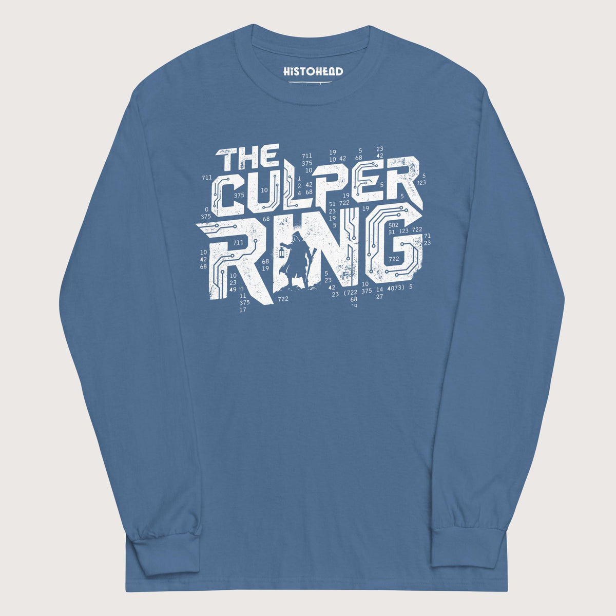 Indigo Blue The Culper Ring - Long Sleeve - history buff gift by HistoHead