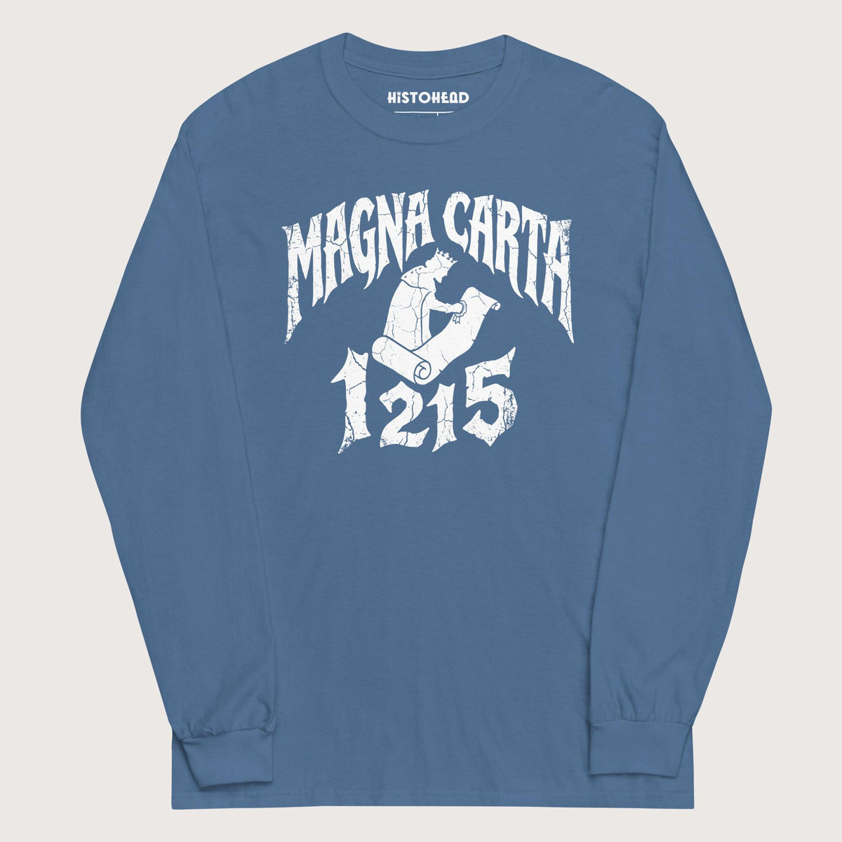Indigo Blue Magna Carta 1215 - Long Sleeve - history buff gift by HistoHead