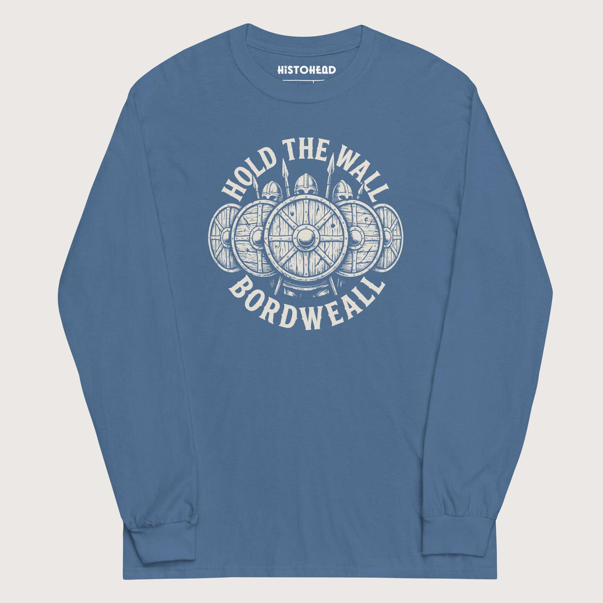 Indigo Blue Hold the Wall - Long Sleeve - history buff gift by HistoHead