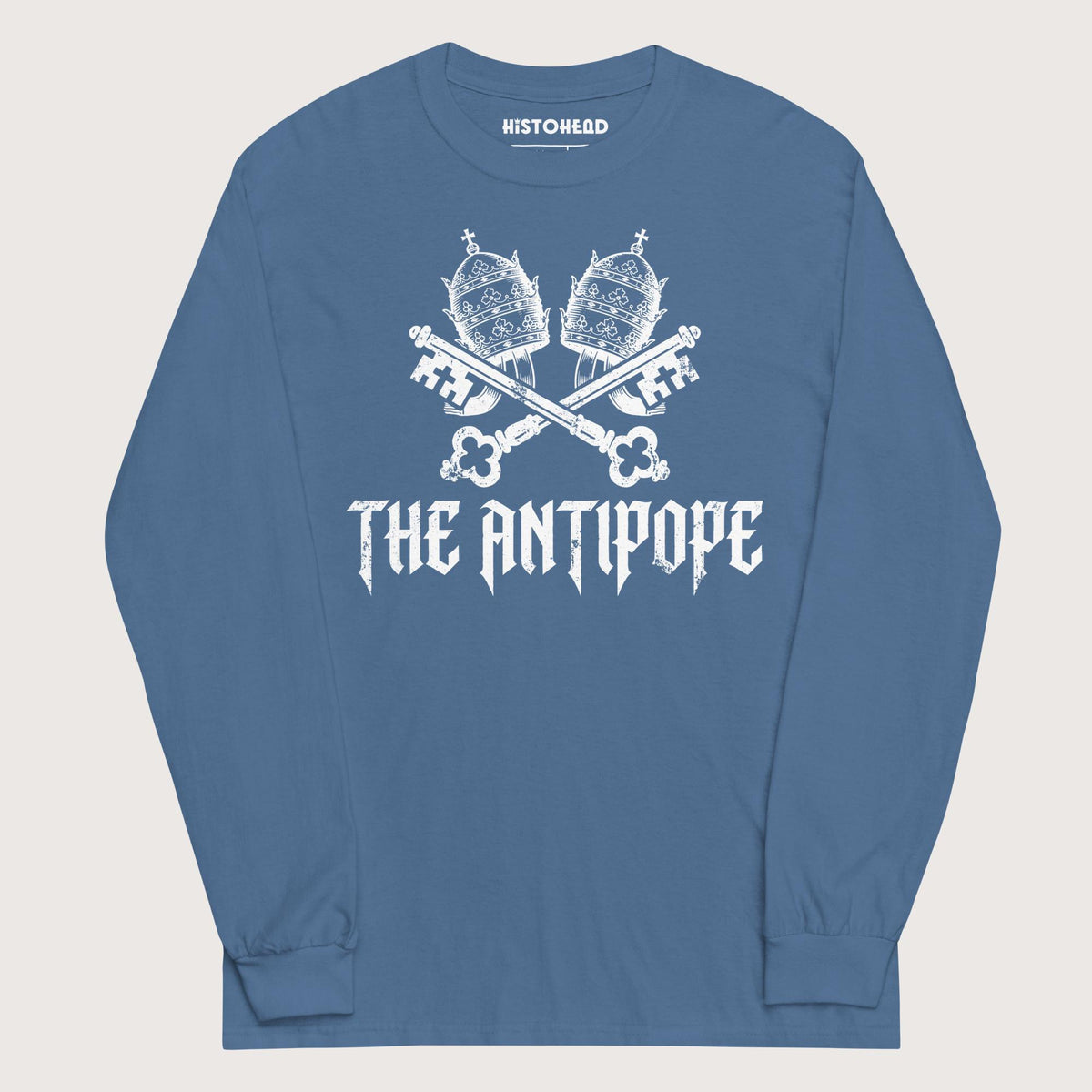 Indigo Blue The Antipope - Long Sleeve - history buff gift by HistoHead