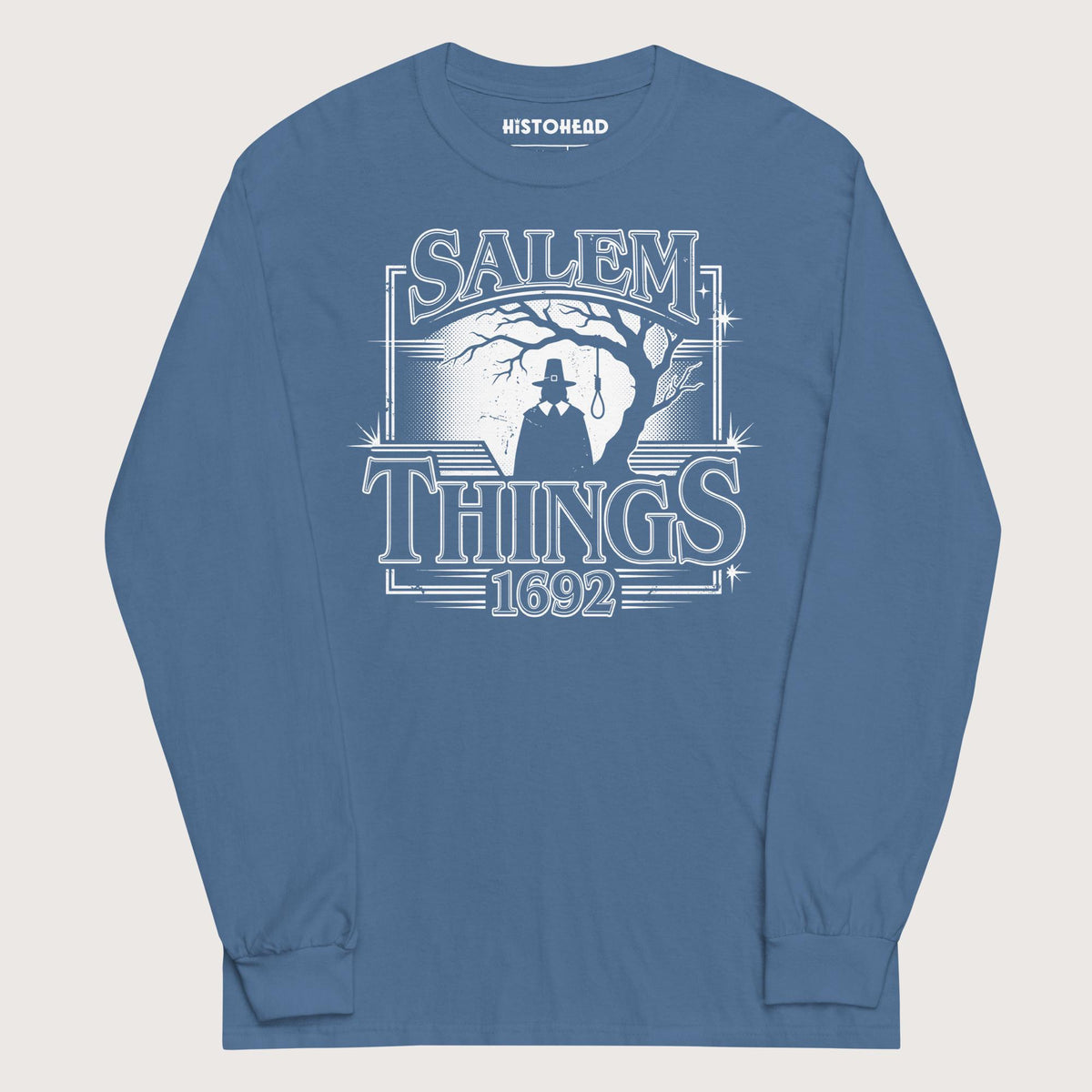 Indigo Blue Salem Things 1692 - Long Sleeve - history buff gift by HistoHead
