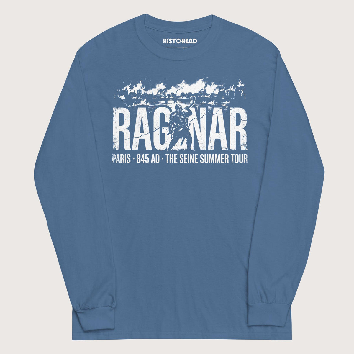 Indigo Blue Ragnar The Seine Summer Tour - Long Sleeve - history buff gift by HistoHead