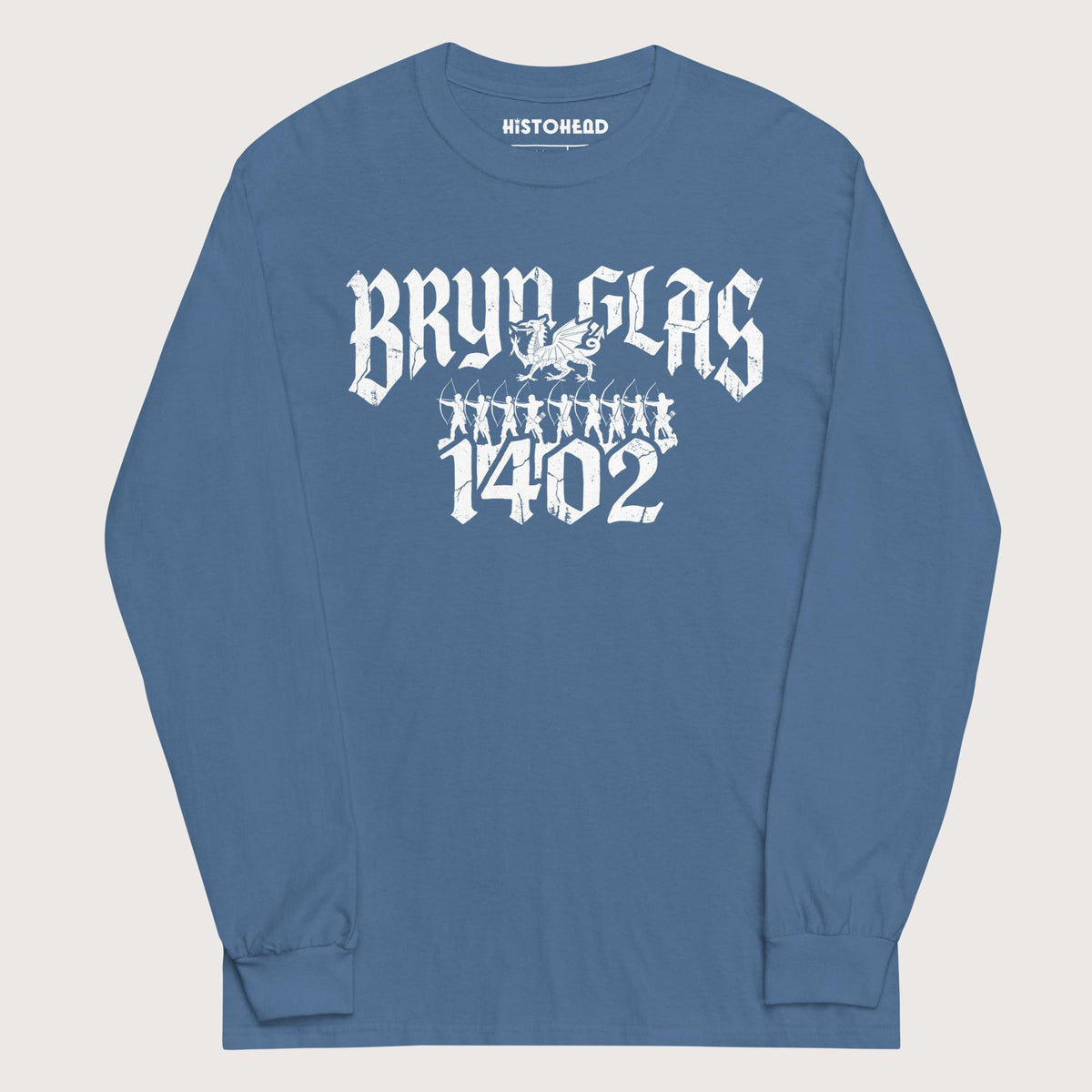 Indigo Blue Battle of Bryn Glas 1402 - Long Sleeve - history buff gift by HistoHead