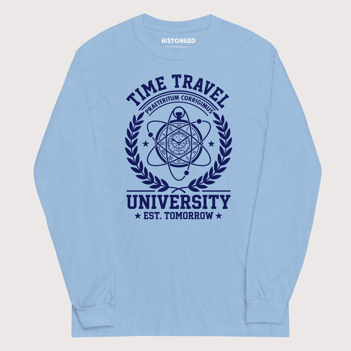 Light Blue Time Travel University - Long Sleeve - history buff gift by HistoHead