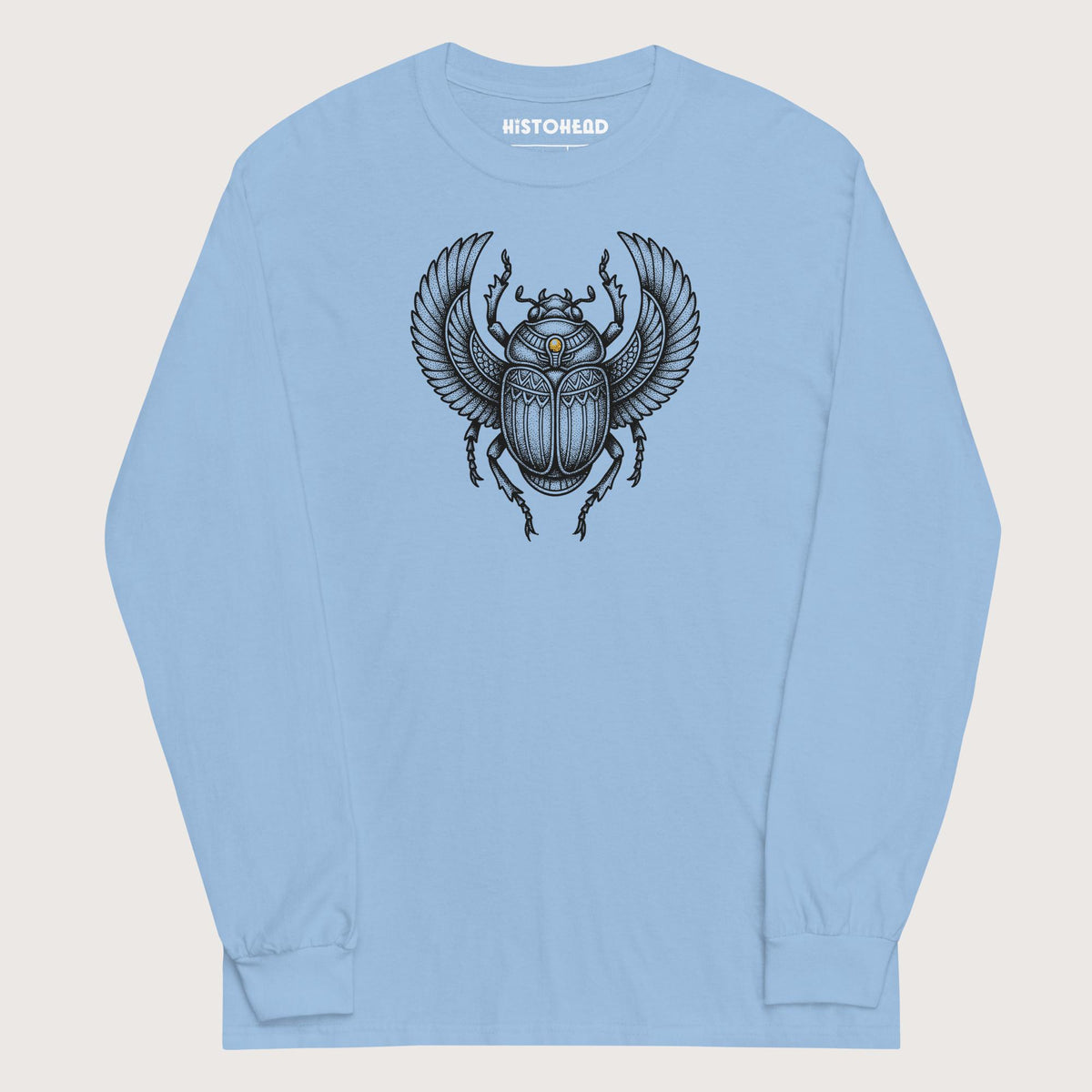Light Blue Khepri God of Rebirth - Long Sleeve - history buff gift by HistoHead