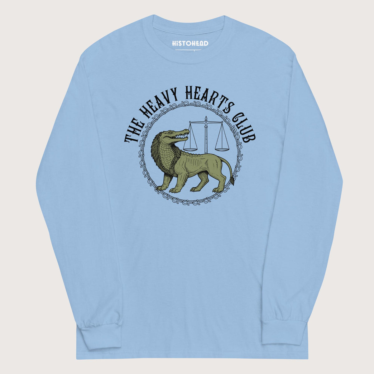 Light Blue The Heavy Hearts Club - Long Sleeve - history buff gift by HistoHead